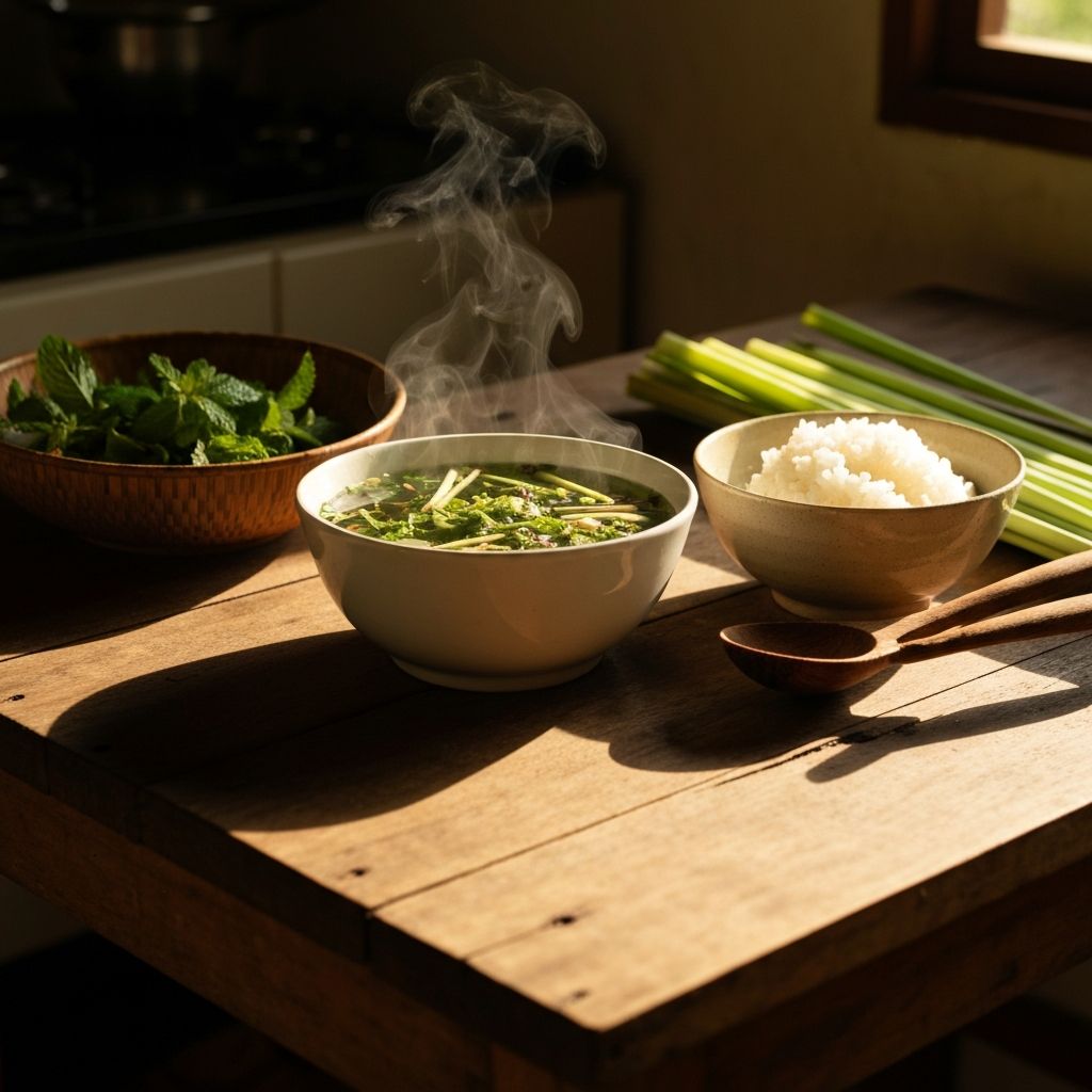 Indonesian meal preparation
